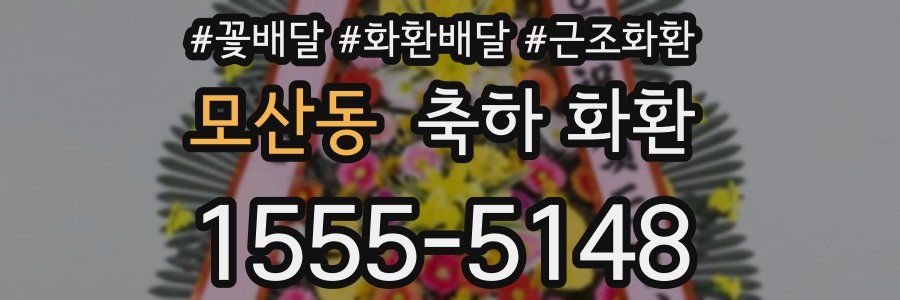 모산동 축하 화환