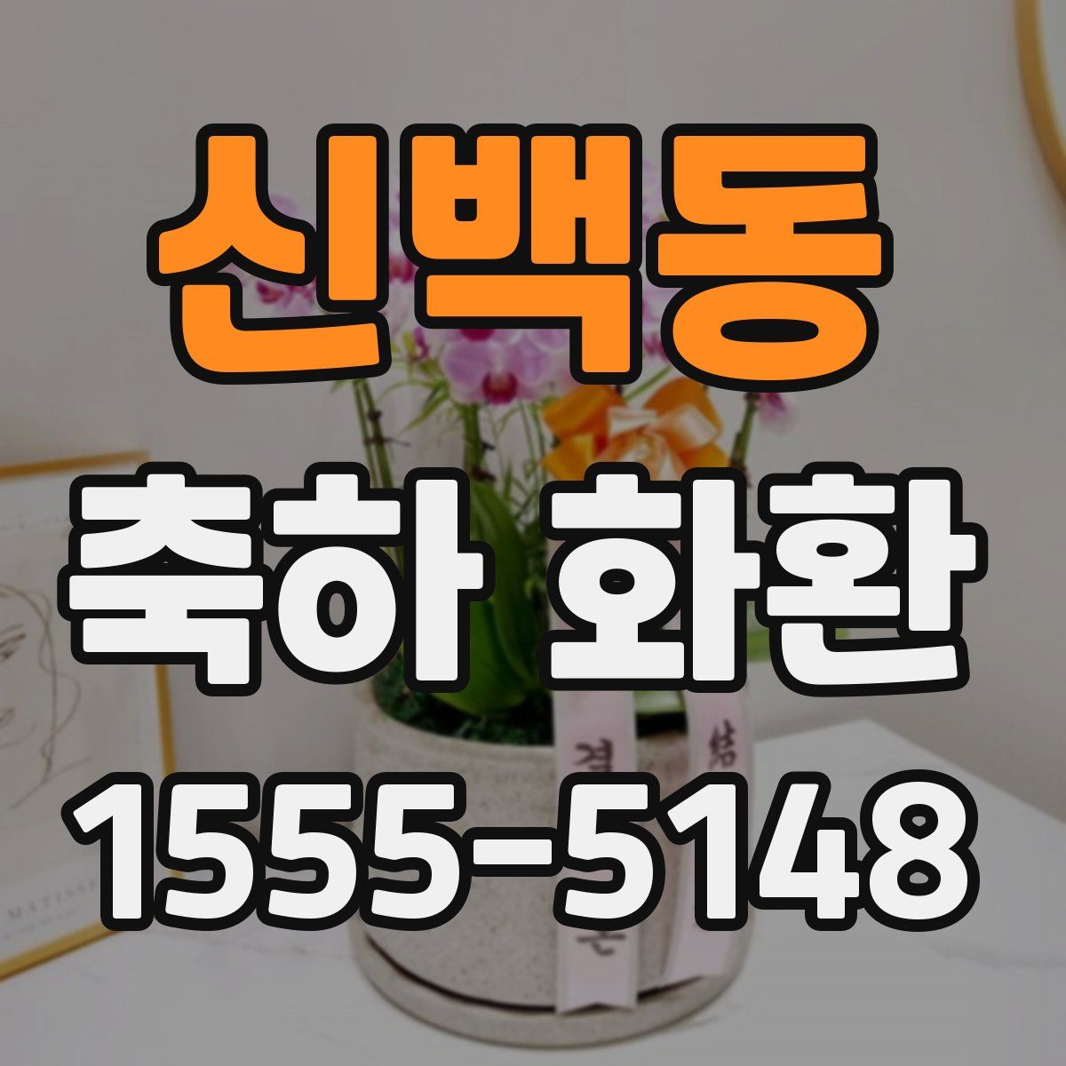 신백동 축하 화환