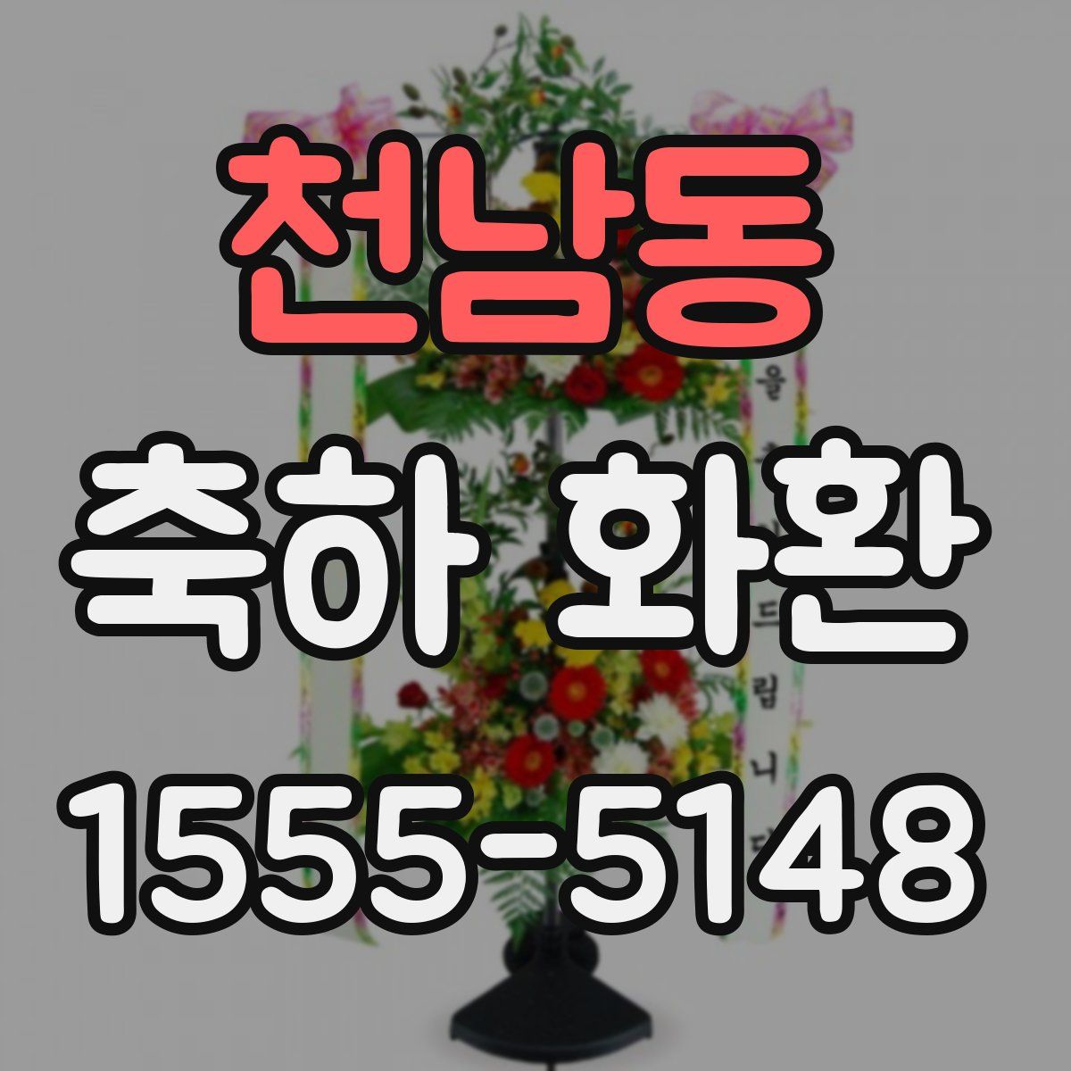천남동 축하 화환