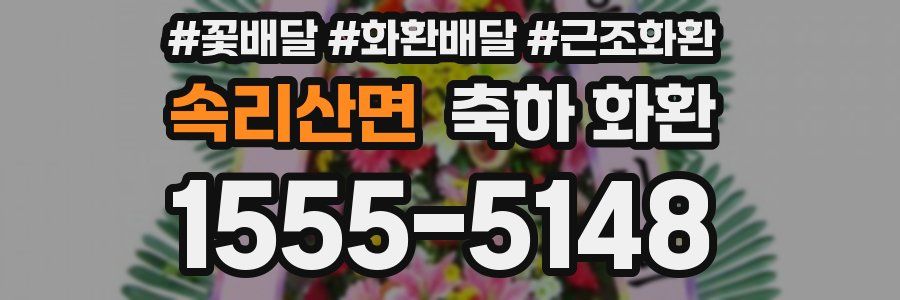속리산면 축하 화환