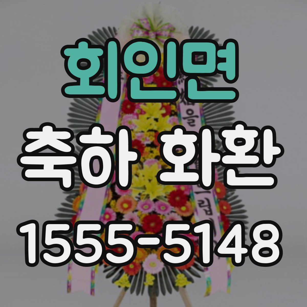 회인면 축하 화환