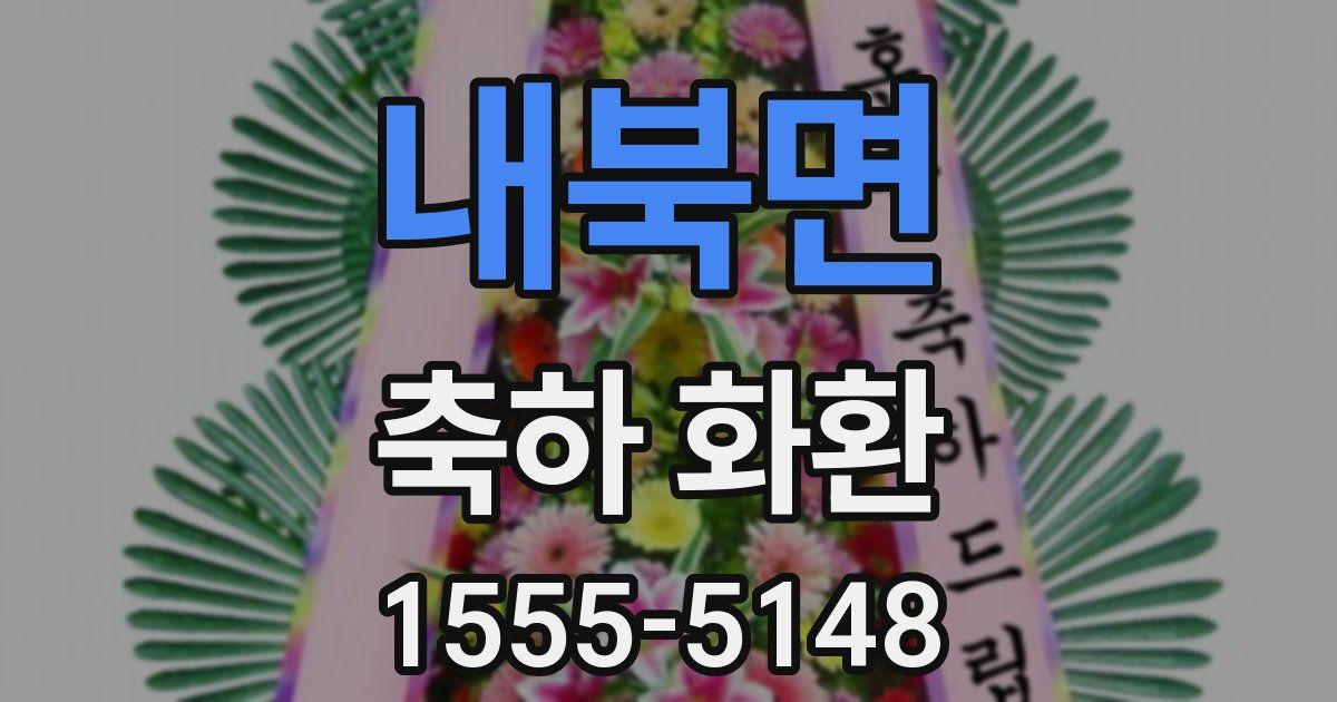 내북면 축하 화환