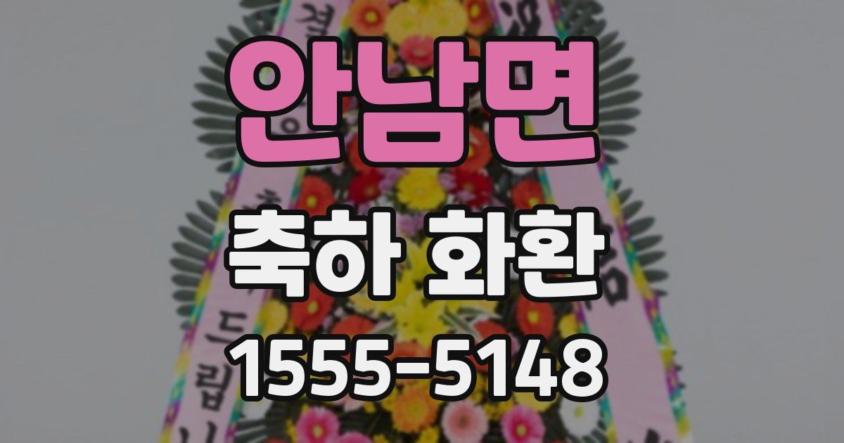 안남면 축하 화환