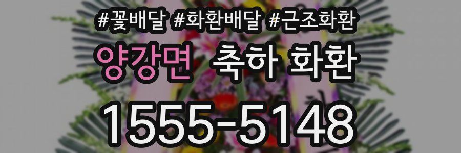 양강면 축하 화환