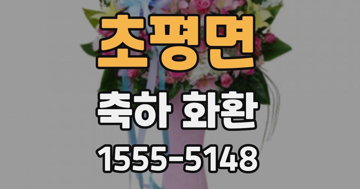 초평면 축하 화환