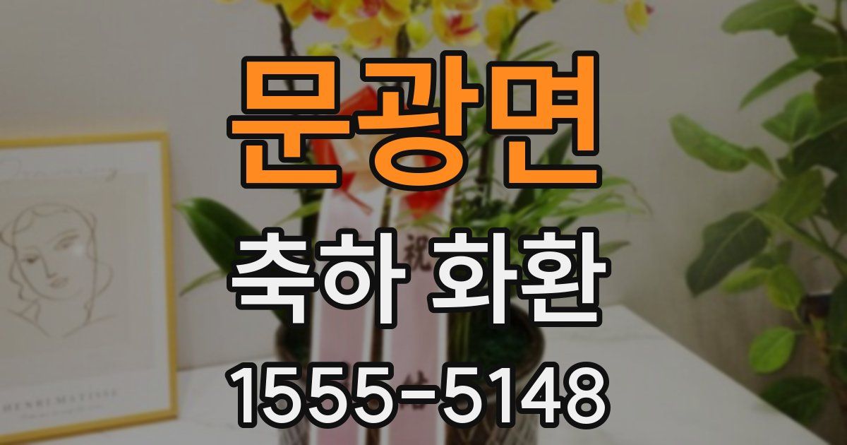 문광면 축하 화환