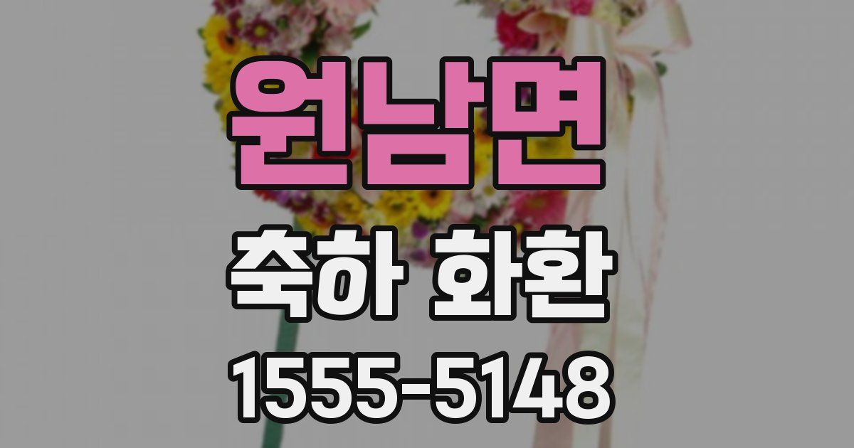 원남면 축하 화환