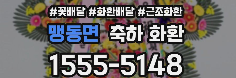 맹동면 축하 화환