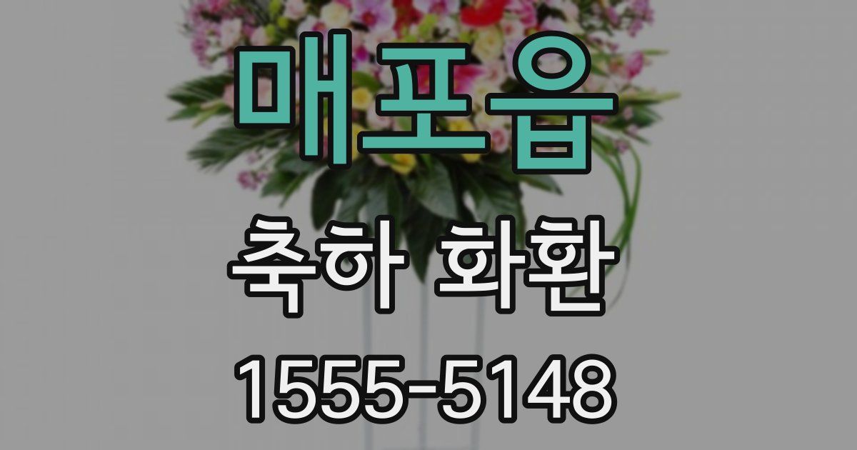 매포읍 축하 화환
