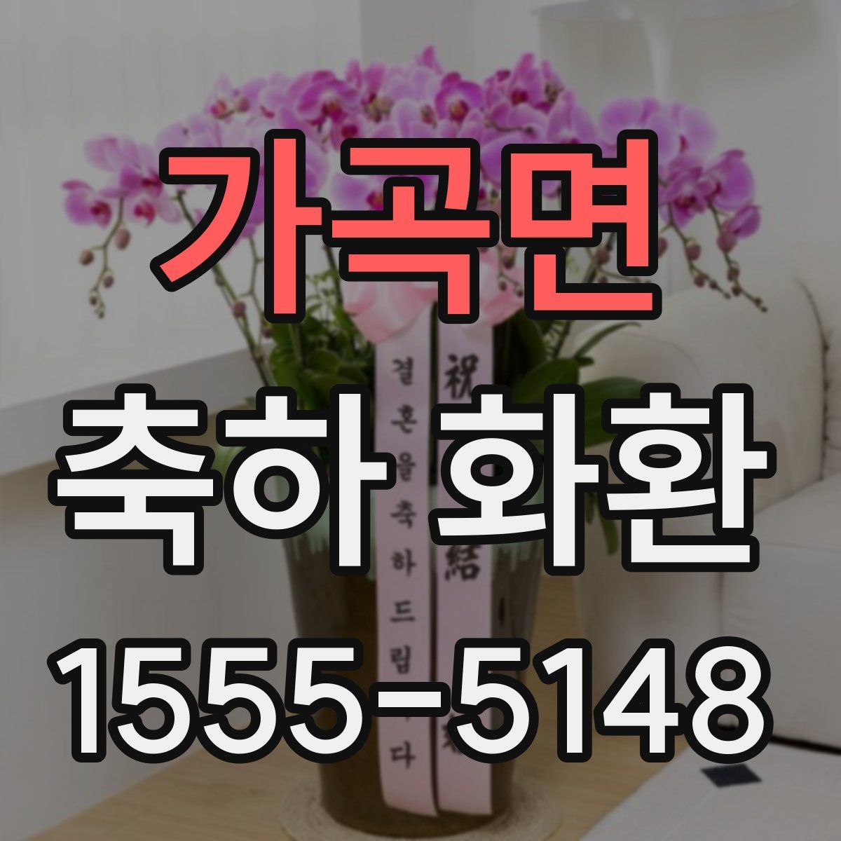 가곡면 축하 화환