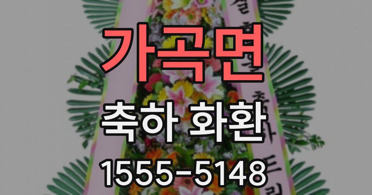 가곡면 축하 화환