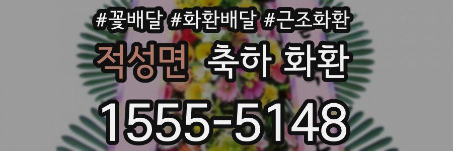 적성면 축하 화환