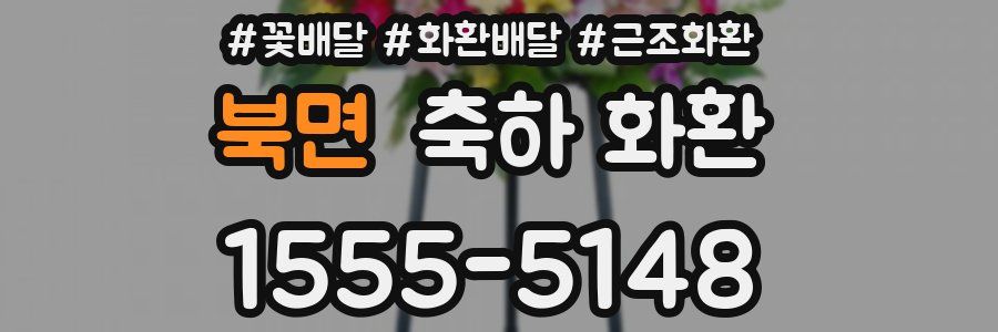 북면 축하 화환