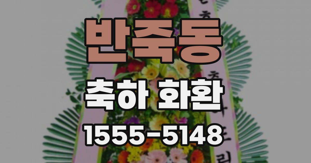 반죽동 축하 화환