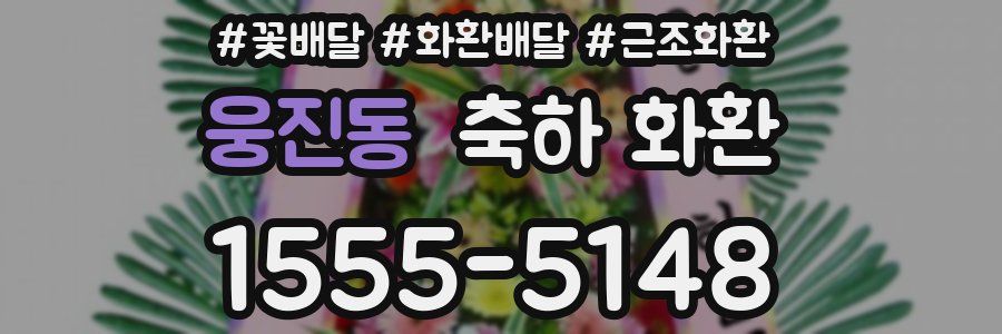 웅진동 축하 화환