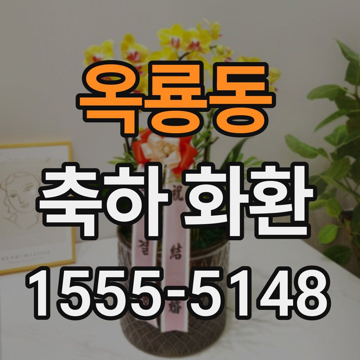 옥룡동 축하 화환