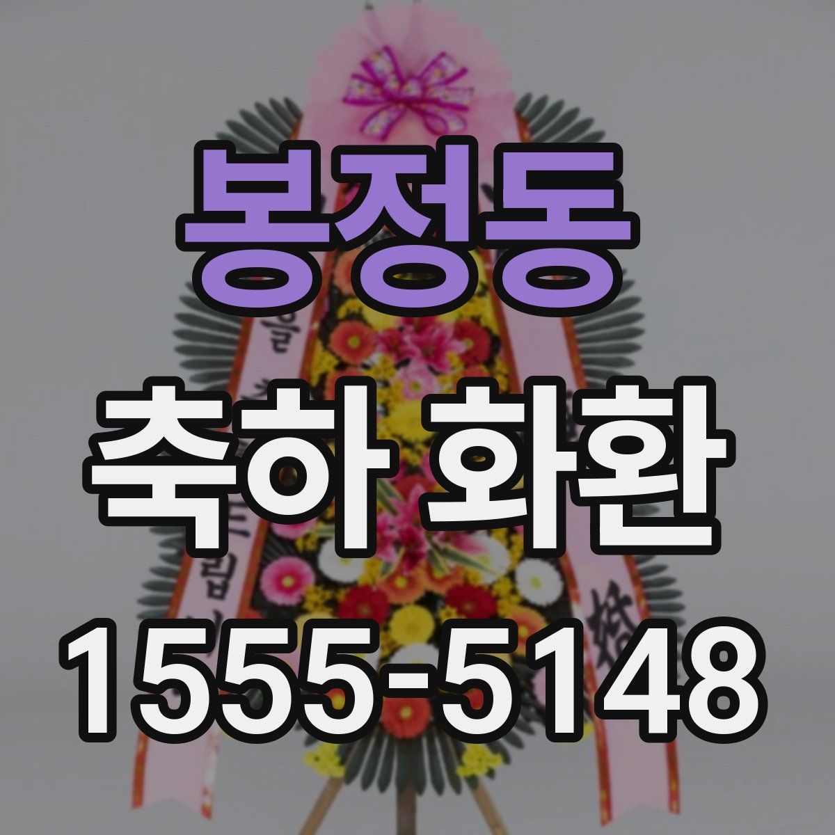봉정동 축하 화환