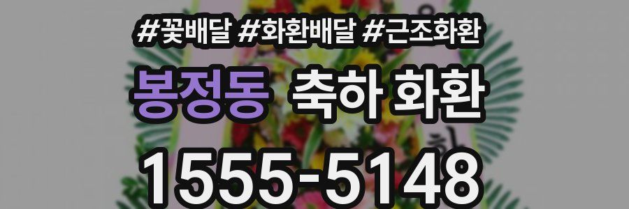 봉정동 축하 화환