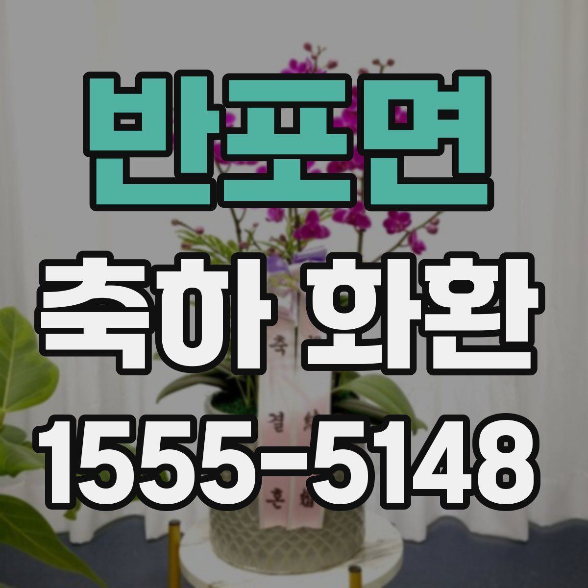 반포면 축하 화환