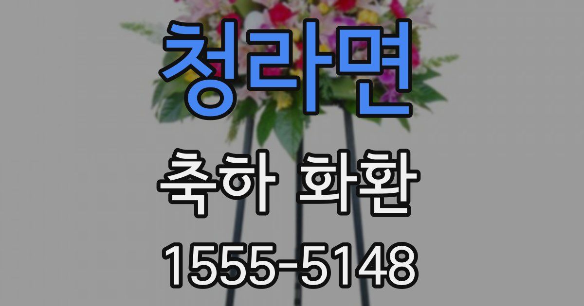청라면 축하 화환