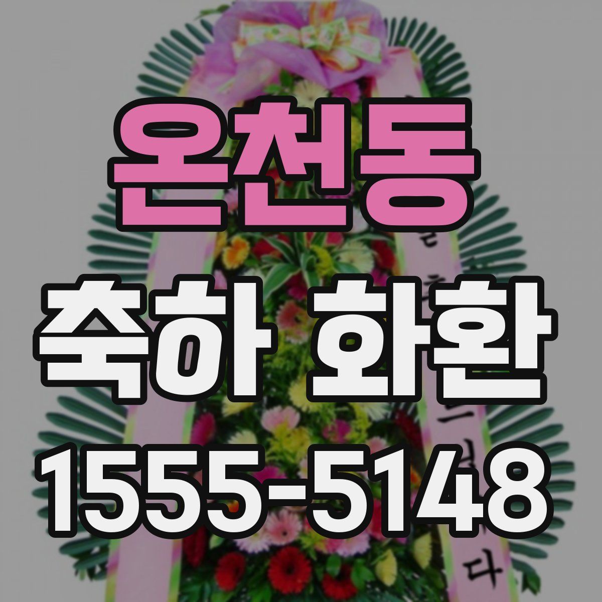 온천동 축하 화환