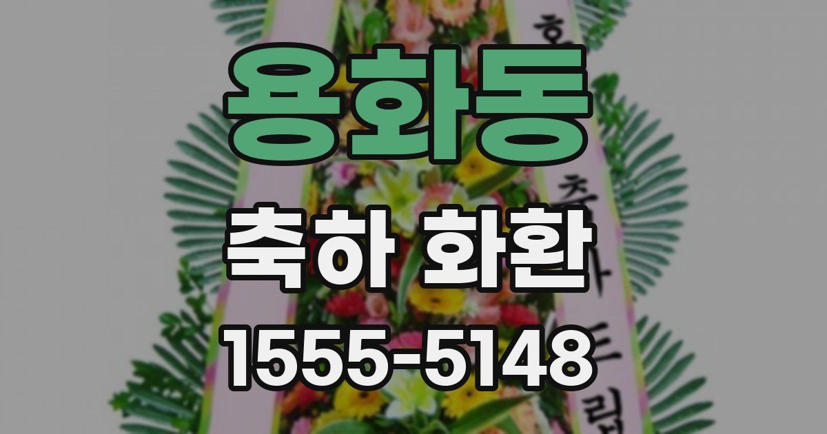 용화동 축하 화환