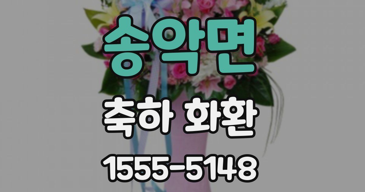 송악면 축하 화환