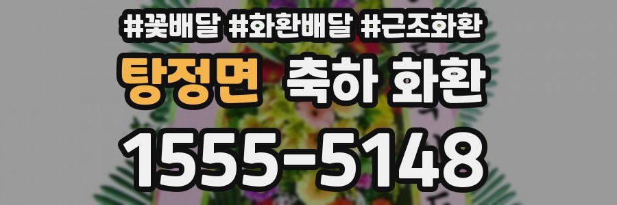 탕정면 축하 화환