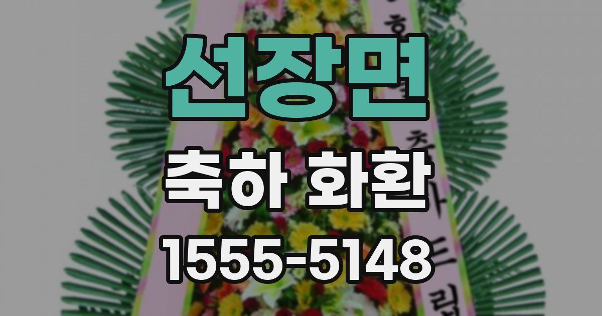 선장면 축하 화환