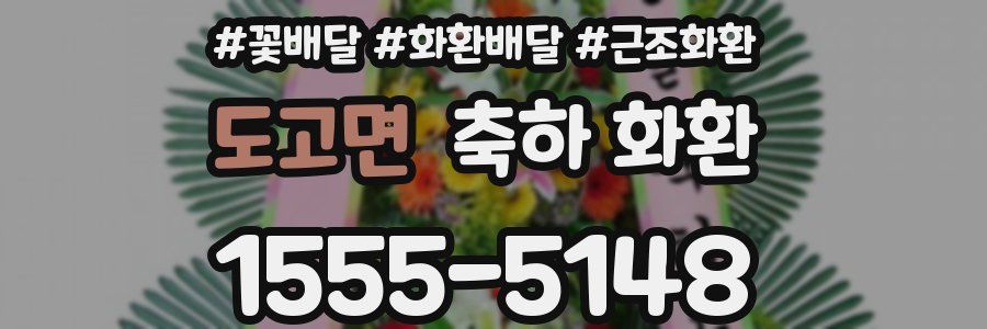 도고면 축하 화환