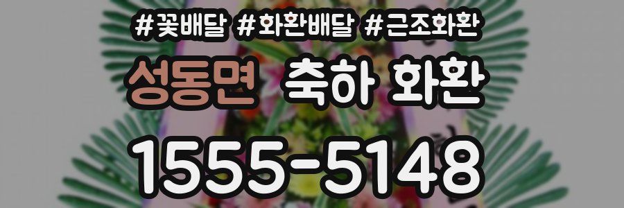 성동면 축하 화환