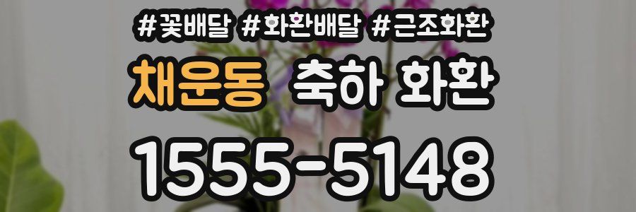 채운동 축하 화환