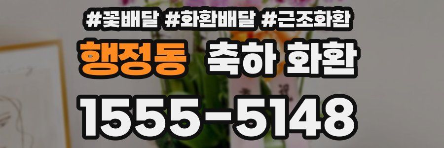 행정동 축하 화환