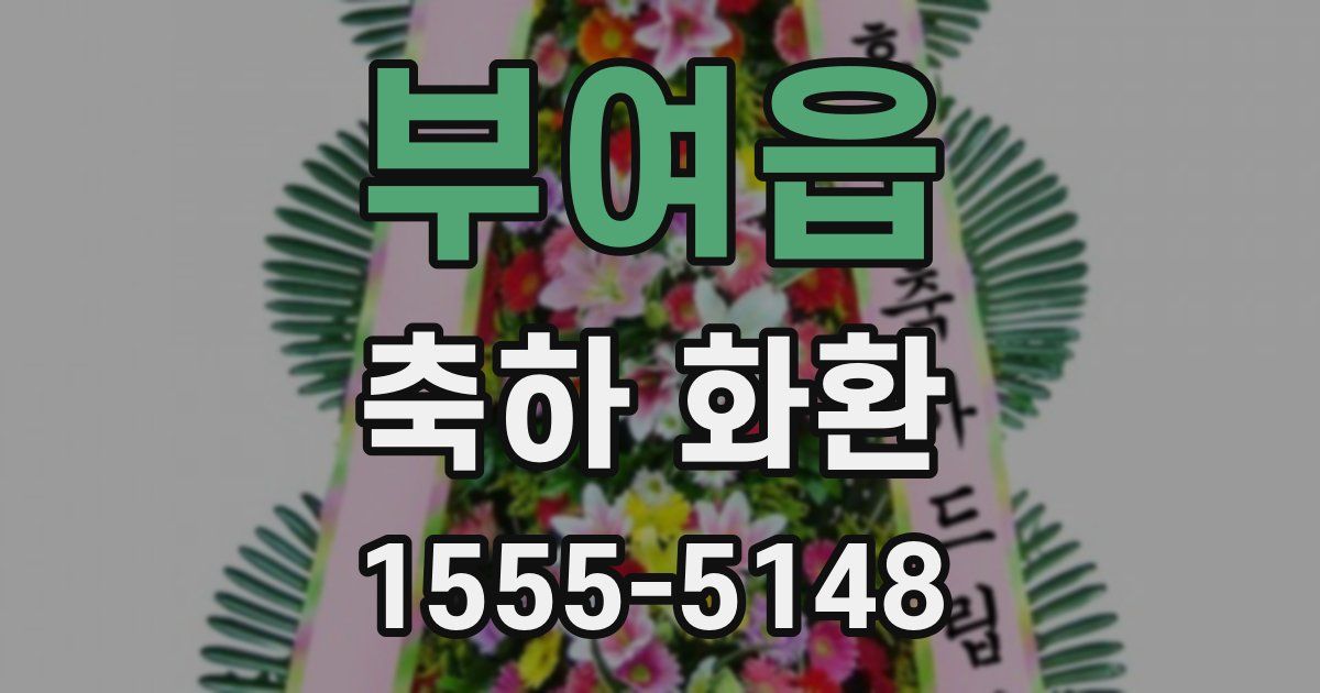 부여읍 축하 화환