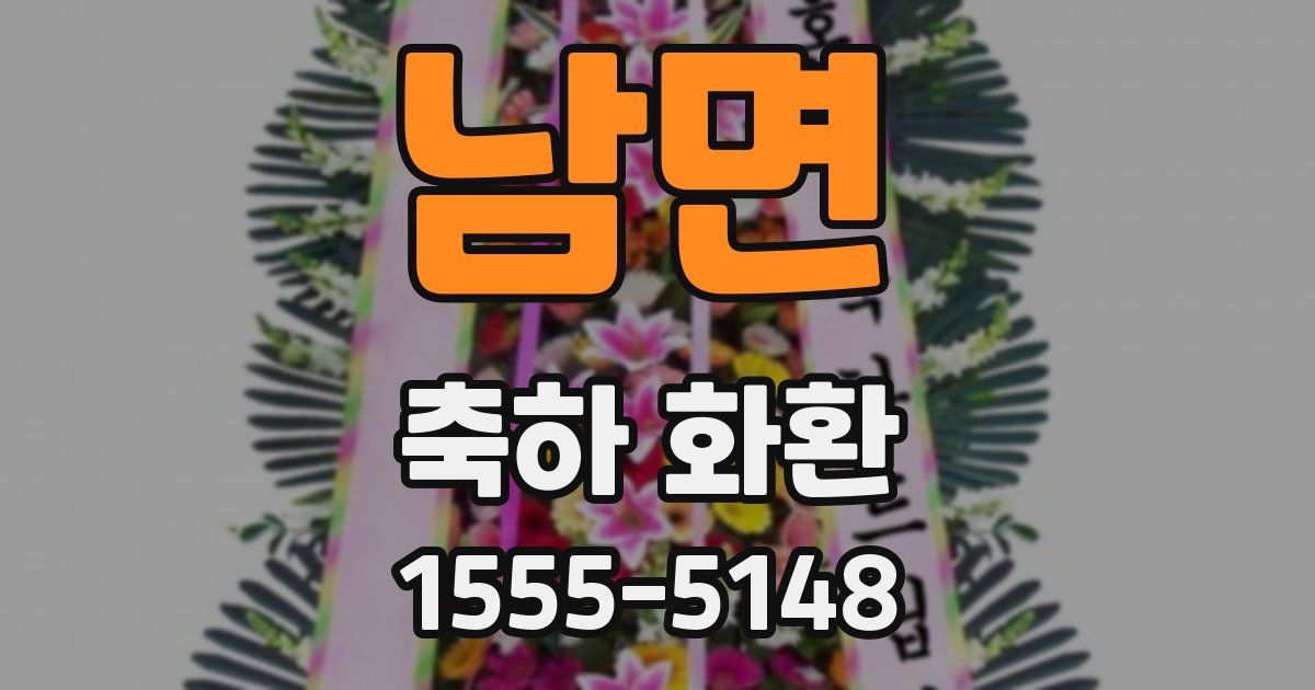 남면 축하 화환