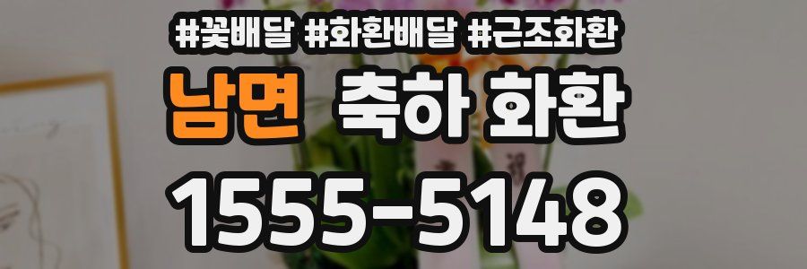 남면 축하 화환