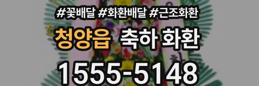 청양읍 축하 화환