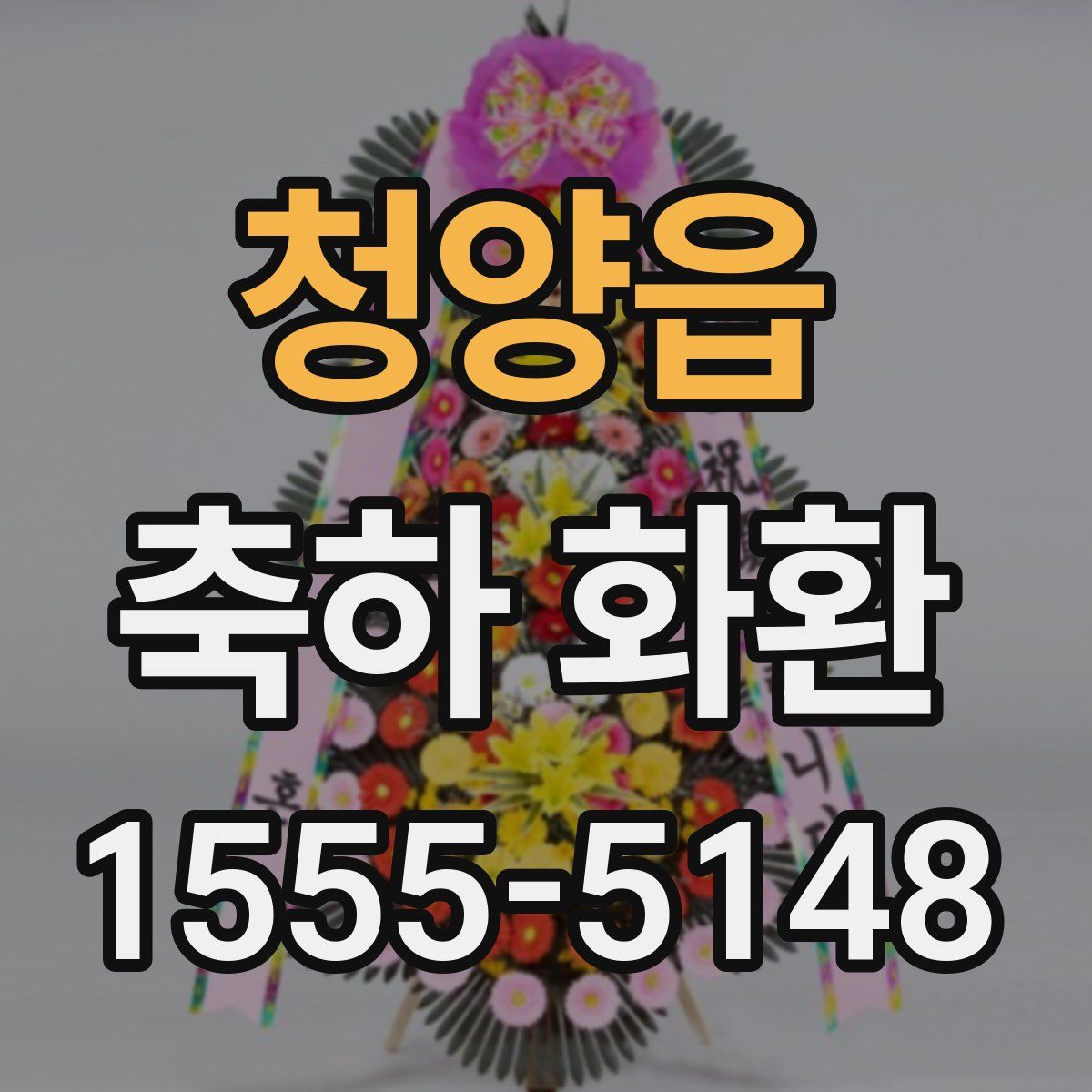 청양읍 축하 화환