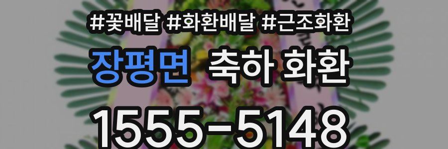 장평면 축하 화환