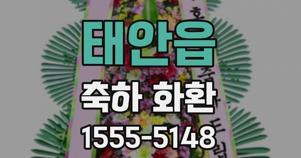 태안읍 축하 화환