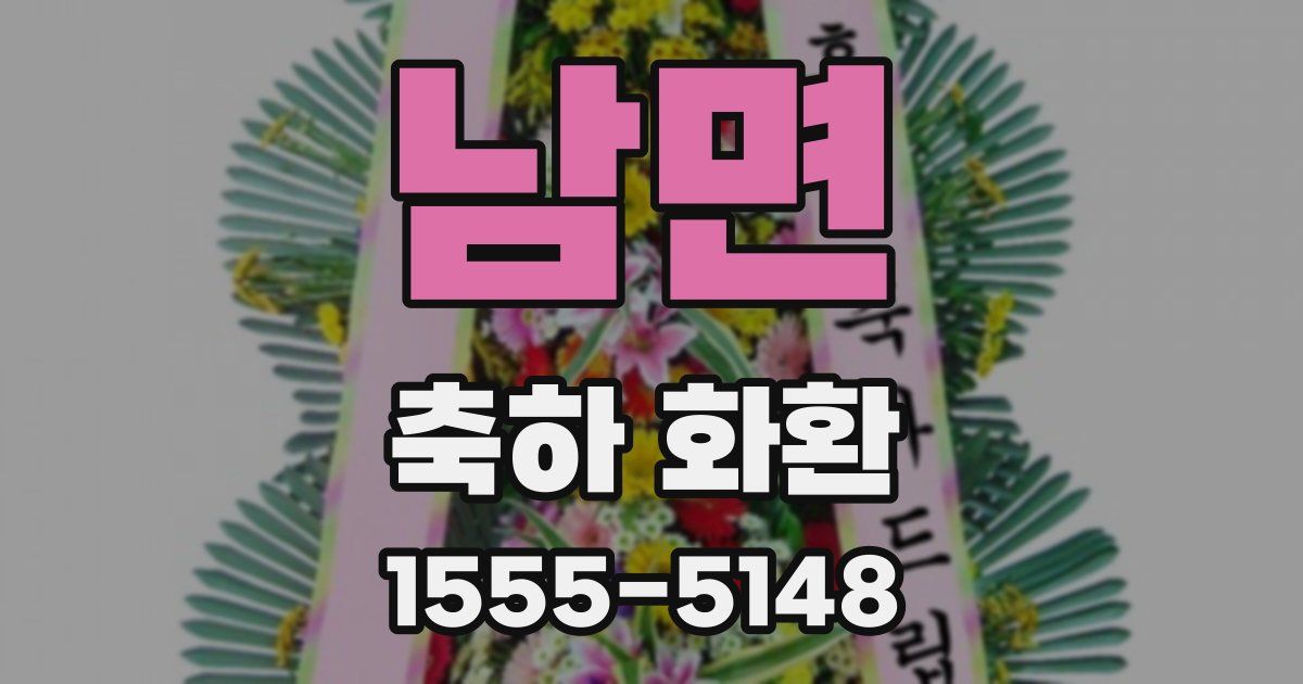 남면 축하 화환