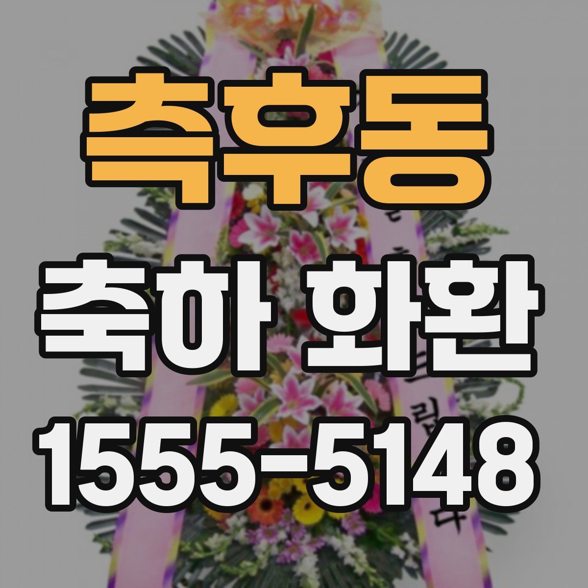 측후동 축하 화환