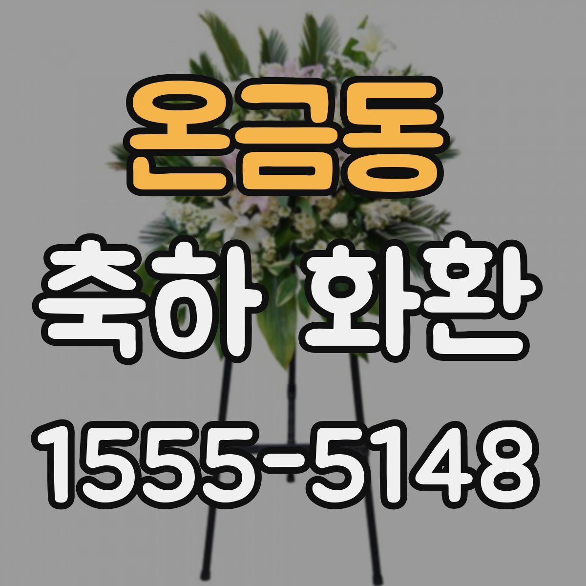 온금동 축하 화환