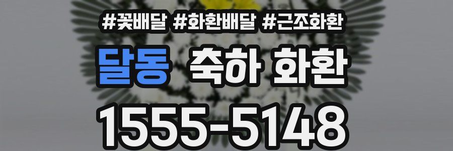 달동 축하 화환
