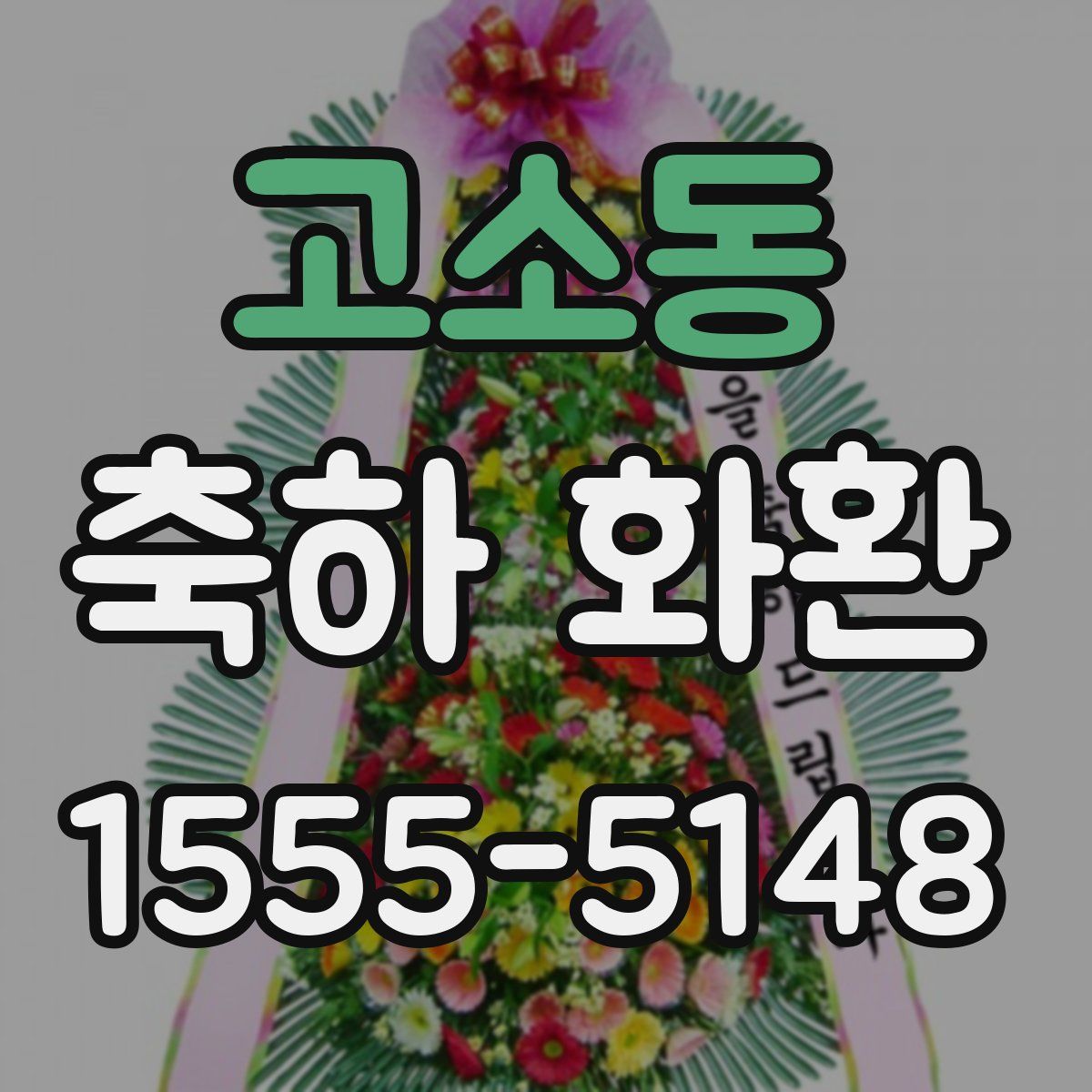 고소동 축하 화환