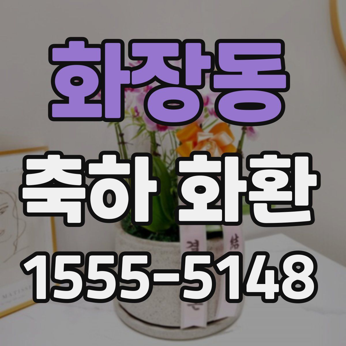 화장동 축하 화환