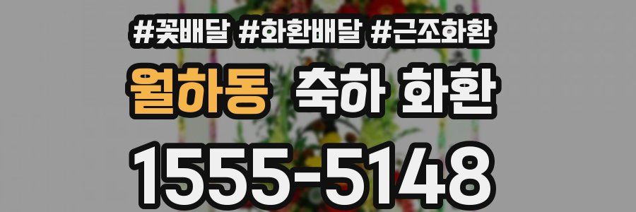 월하동 축하 화환