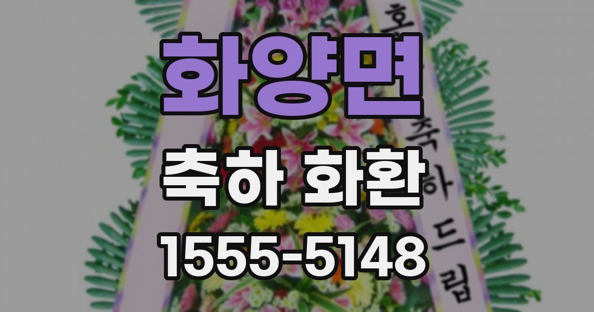 화양면 축하 화환