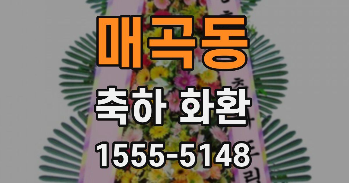 매곡동 축하 화환