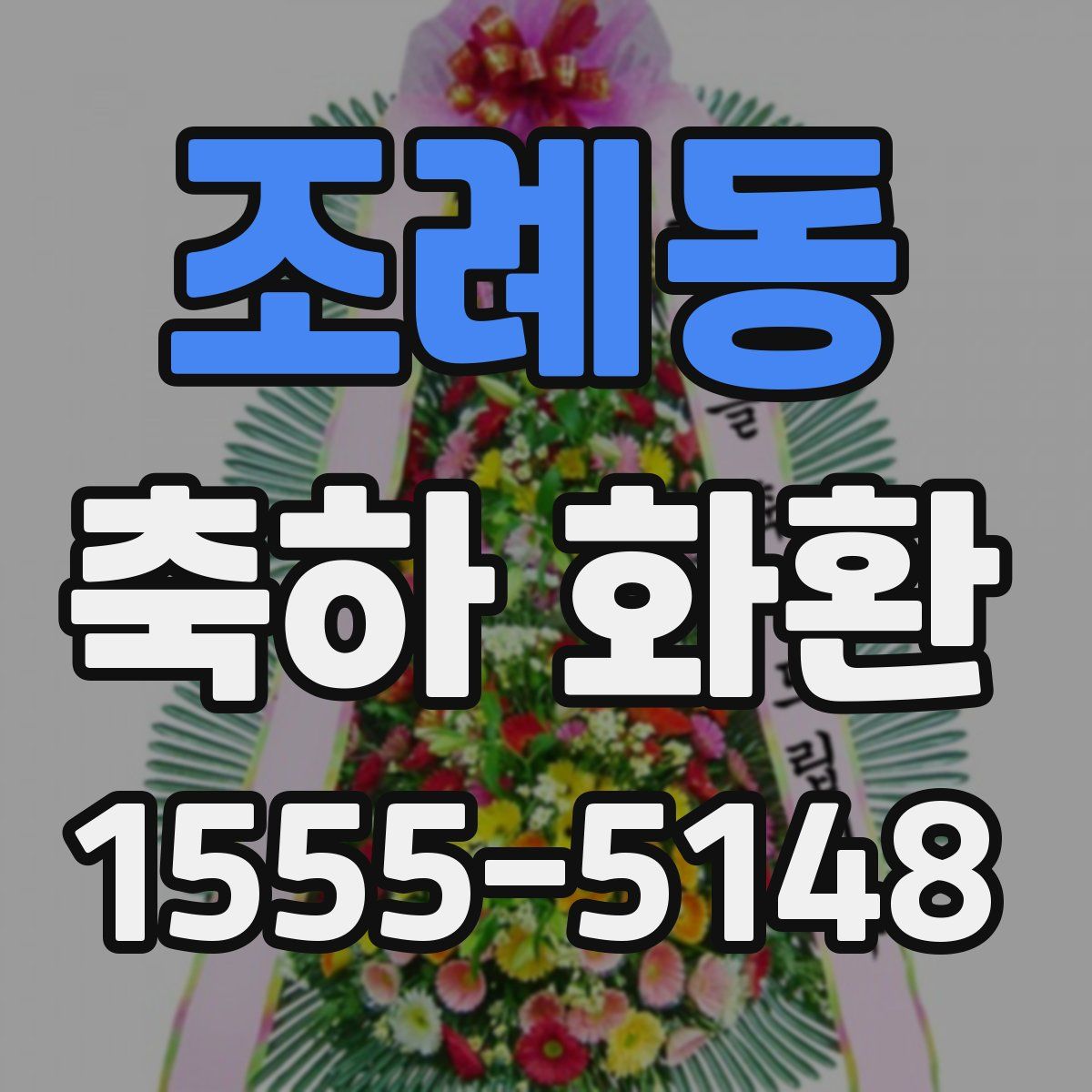 조례동 축하 화환